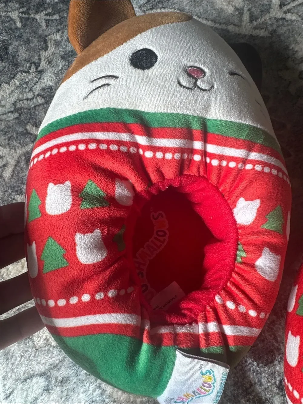 Squishmallows Cat Holiday Slippers